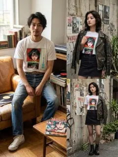 レア】黒谷あざみ「うずまき」傷跡 ロングスリーブTシャツ/伊藤潤二