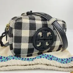 【未使用級】トリーバーチ ペリーボンベ ショルダーバッグ ダブルジップ ギンガム
