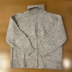 グレー タートルネックセーター レディース