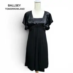 美品 BALLSEY シルク100%黒 ワンピース M 春夏