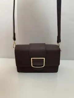 サイト販売終了品 バックルスクエアレザーショルダーバッグ[tr524] グレイル