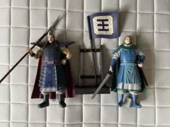 キングダム フィギュア 2体セット 旗・スタンド付き