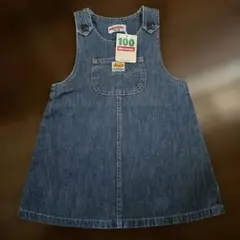 ミキハウス デニムジャンバースカート 100