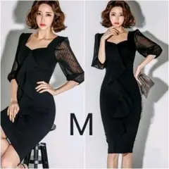 レディース　ワンピースドレス　大人セクシーライン　女性スカート　デート　キャバ着