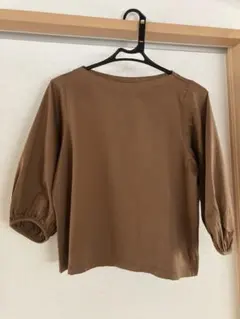 UNIQLO マーセライズコットンボリュームスリーブT 七分袖