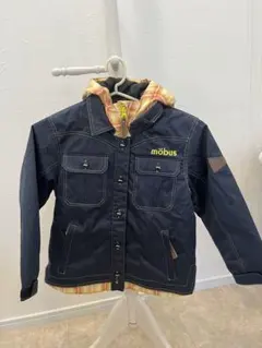 【130】möbus フード付き子供用　ウエア ジャケット デニム