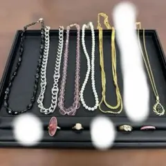 遺品整理 生前整理 アクセサリー まとめ売り リング ネックレス（10） アクセサリーまとめ売り 遺品整理 生前整理 断捨離 指輪