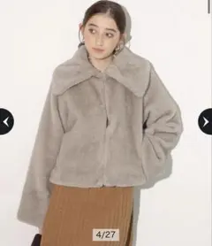 Rirandture ワイドカラーファーコート