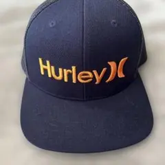【美品】【キッズ】Hurley ネイビー キャップS~M