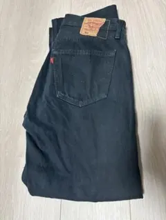 Levi's 501ブラック ストレート デニム