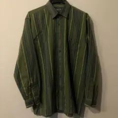 希少刺繍ロゴ　vintage christian dior ストライプシャツ