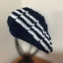 ハンドメイド 大きめサイズ 男女兼用 オールシーズンベレー帽