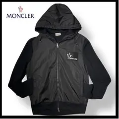 MONCLER モンクレール　ニット切替ブルゾン 黒 M 美品　国内正規品
