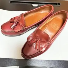 美品 REGAL ワインレッド ブラウン ローファー キルトタッセル 22cm