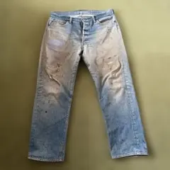80s Levi's 501赤耳　リペア　グランジ