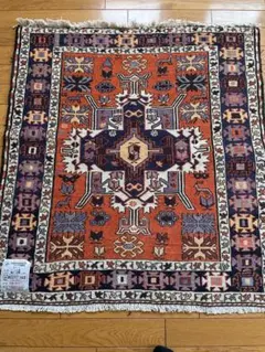 在庫一掃セール】アゼルバイジャン キリム ウールシルク 101cm×75cm
