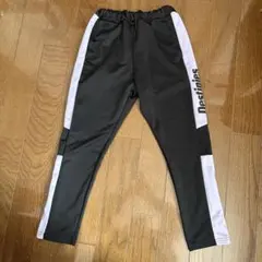 黒/白 サイドストライプ ロングパンツ