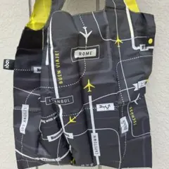 【未使用】LOQI ローキー エコバッグ エアポート 飛行機 くろ