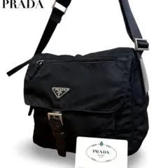 PRADA プラダ メッセンジャーバッグ ナイロン レザー 三角ロゴ