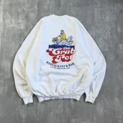 Hanes ヘインズ 90s 刺繍タグ グッドデザイン スウェット 裏起毛 Mのサムネイル