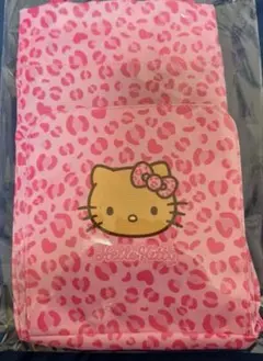 ハローキティ　ピンク　ヒョウ柄　オムツ巾着ポーチ　未使用