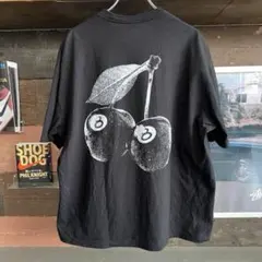STUSSY TEE Cherry 8ball ブラック XXL