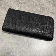 極美品 ALZUNI シャークスキン 長財布 L字ファスナー 送料無料