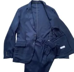 417 エディフィス ポリエステル カジュアルスーツ セットアップ L ネイビー