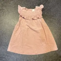 H&M ベビー ワンピース コーデュロイ ピンク 68cmのサムネイル