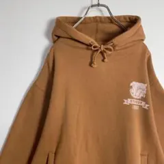 【希少デザイン】ステューシー パーカー 90s ワンポイントロゴ ブルドッグ
