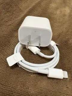 【Apple】純正20W USB-C電源アダプタとLightningケーブル