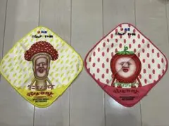 こびとづかん 松屋限定 ミニタオル 2枚セット　松屋コラボ　イチゴクレナイ