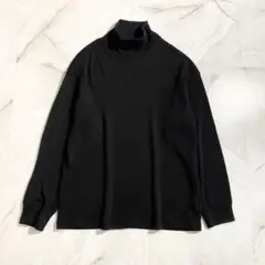 A17750 美品 エヌハリウッド 22AW ハイネックニット 黒 38