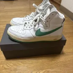 NIKE Air Force 1 ホワイト/グリーン 26.5cm