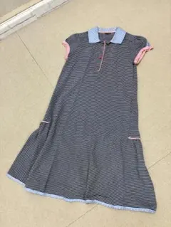 L08051）フェンディ　FENDI マメール　12A 　ボーダー　ワンピースのサムネイル