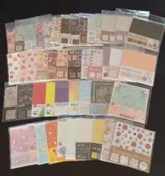 【新品未使用】デザインペーパー 大量45点まとめ売り