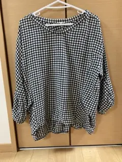 スタディオクリップ　ギンガムチェック　ブラウス　シャツ