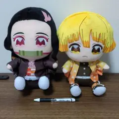 鬼滅の刃　ぬいぷりけおすわりBIG2　禰豆子＆善逸2種セット