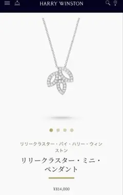 2026年最新】ハリーウィンストン リリークラスター ミニ ネックレスの