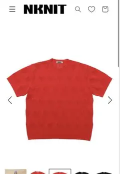 NKNIT mesh ♡ knit T-shirt サイズ1 24SS ニット NKNIT 手ブラメッシュニットトップス①ベージュ