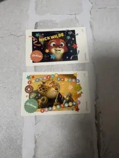 ズートピア オーマイカフェ oh my cafe フォトカード　ニック　ジュディ