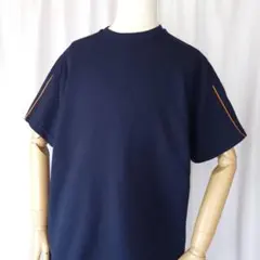 CCS L メッシュTシャツ ネイビー 半袖 カットソー 無地 古着 スポーツ