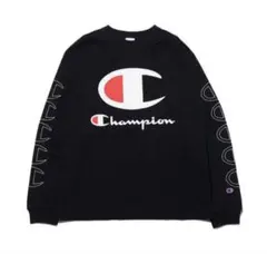 Champion ブラック 長袖カットソー M