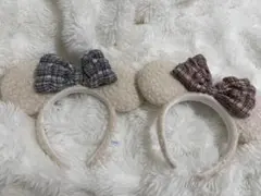 耳付きカチューシャ 2個セット