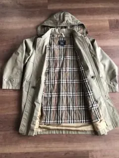 バーバリー フード・中綿 ライナー付き コート Lサイズ