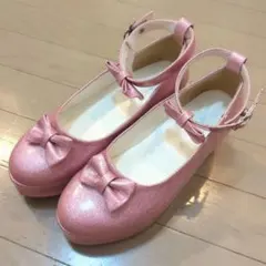 【美品】Angelic Pretty ベロアリボン シューズ パンプス 美品】Angelic Pretty ベロアリボン シューズ パンプス ベロア