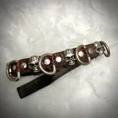 SEX POT スカル×ヘビ柄　チョーカー　Y2K フェアリーグランジ