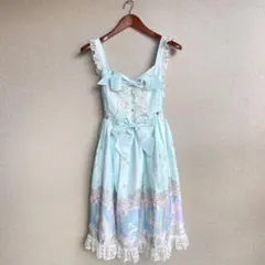 ロリータ ユニコーン　コスプレ　水色　可愛い　ワンピース　3XL