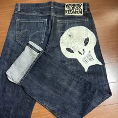 MAYAMAX LOVES REDMOON スカルプリント デニムパンツのサムネイル