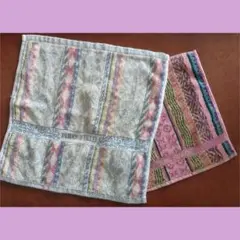 縞柄 汚れが目立たない 色とりどり おもしろい タオル 鮮やか 黄 青 紫 緑